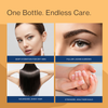 BritFinds 100 ml castor oil bottle shown with top text 'One Bottle. Endless Benefits.' and four visuals representing nail strength, hair health, glowing skin, and enhanced brows and eyelashes 